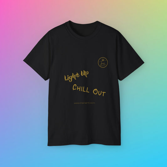 Unisex Ultra Cotton Tee - "Light Up, Chill Out"