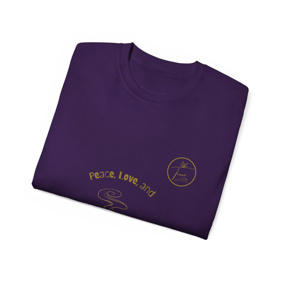 Unisex Ultra Cotton Tee - "Peace and Love"