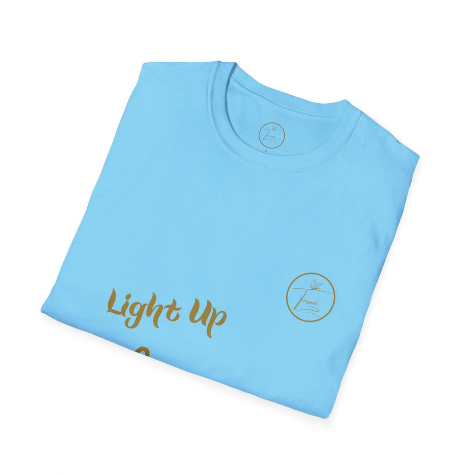 Unisex Softstyle T-Shirt - "Light Up, Chill Out"