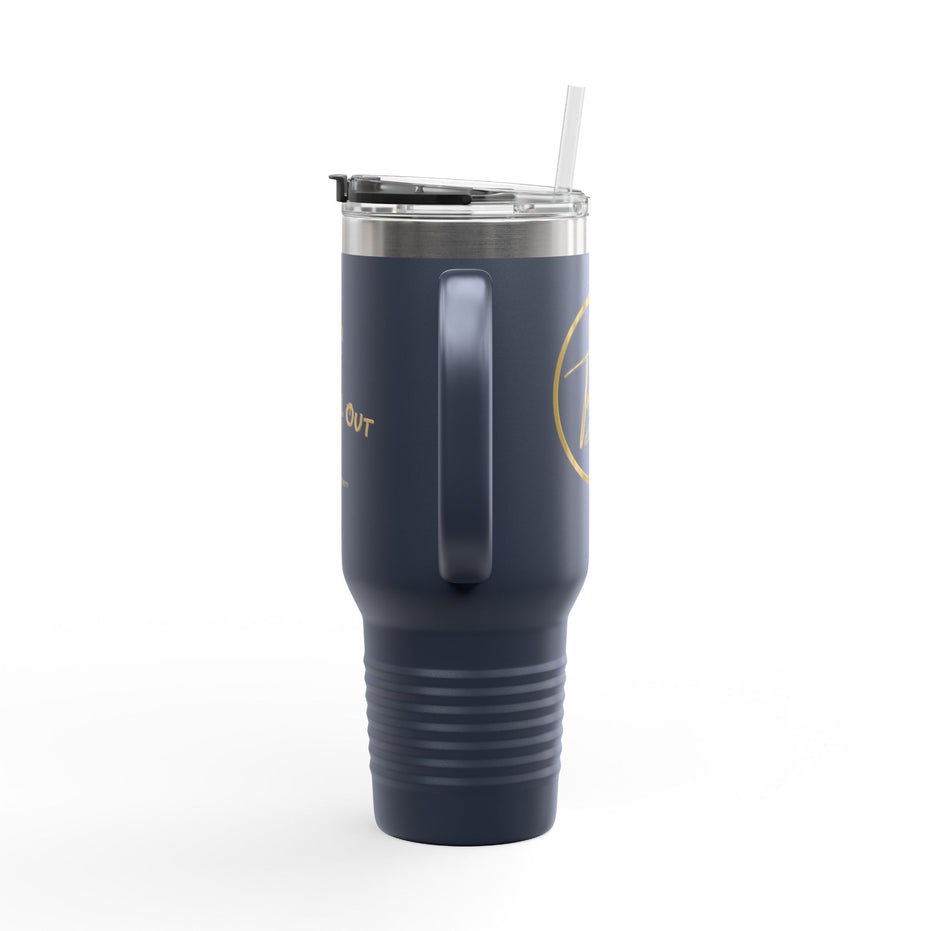 40oz Insulated Travel Mug - "Light Up, Chill Out"