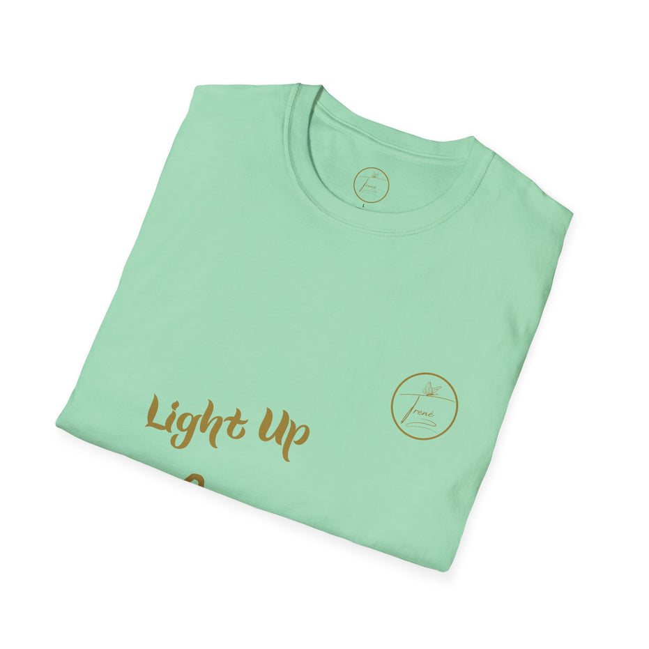Unisex Softstyle T-Shirt - "Light Up, Chill Out"