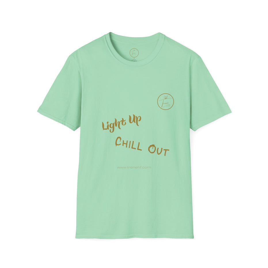 Unisex Softstyle T-Shirt - "Light Up, Chill Out"