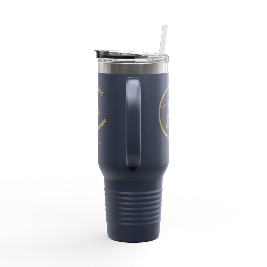 40oz Insulated Travel Mug - "Peace and Love"