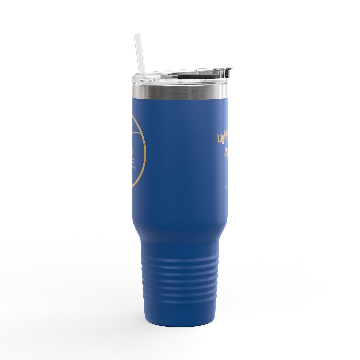 40oz Insulated Travel Mug - "Light Up, Chill Out"
