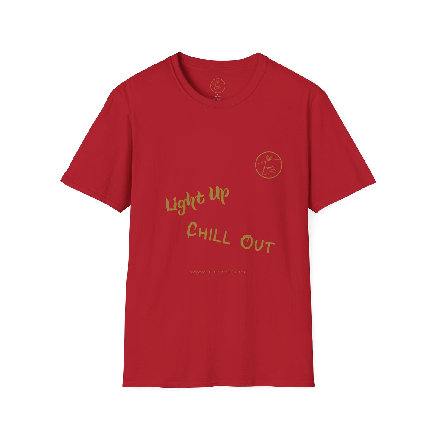 Unisex Softstyle T-Shirt - "Light Up, Chill Out"
