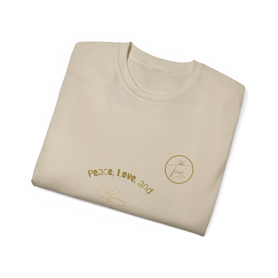Unisex Ultra Cotton Tee - "Peace and Love"