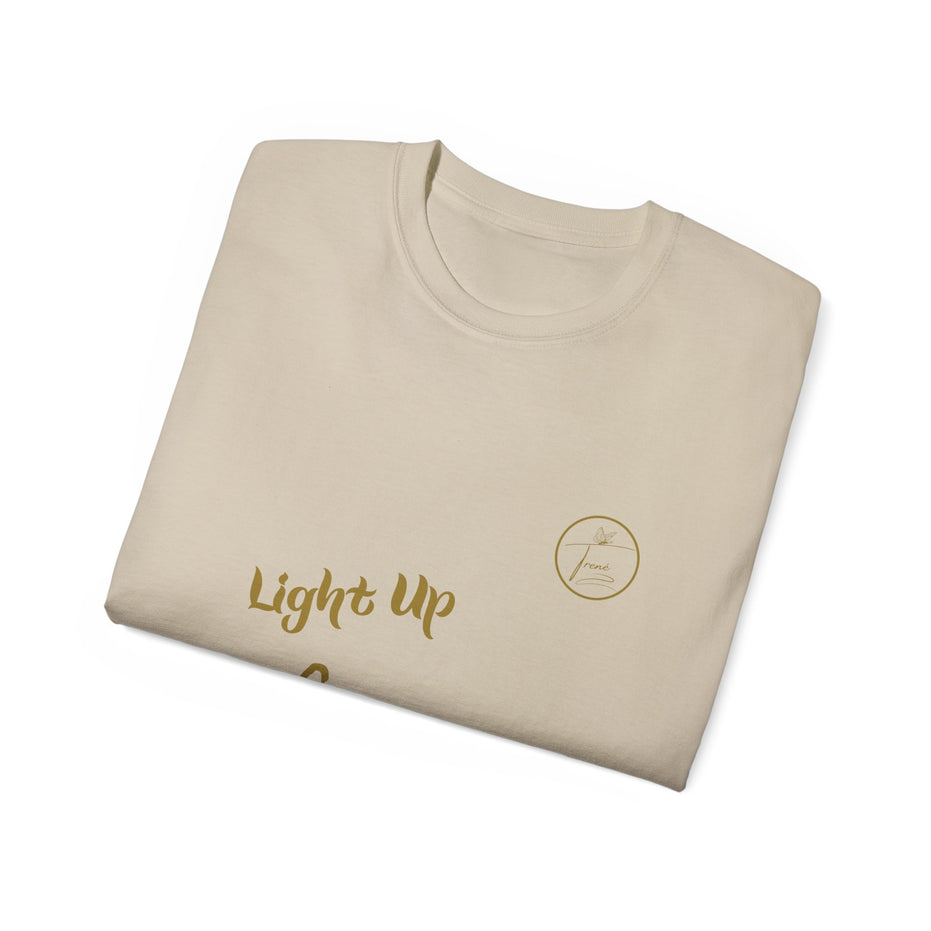 Unisex Ultra Cotton Tee - "Light Up, Chill Out"