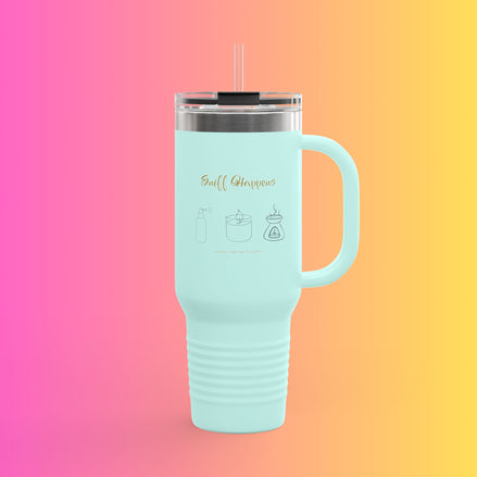 40oz Insulated Travel Mug - "Sniff Happens"