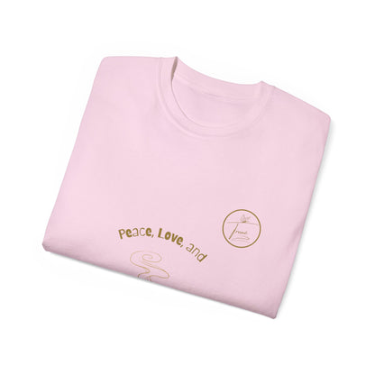 Unisex Ultra Cotton Tee - "Peace and Love"