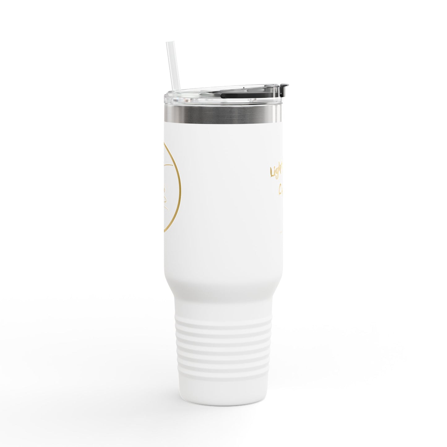 40oz Insulated Travel Mug - "Light Up, Chill Out"
