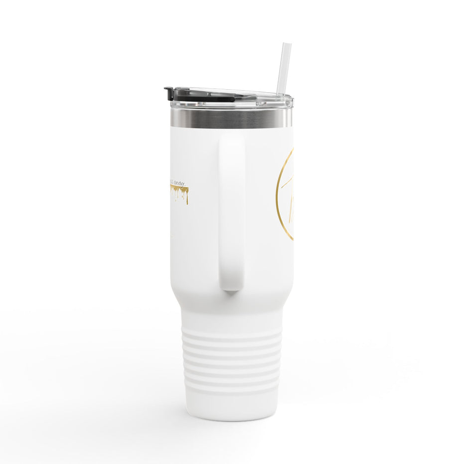 40oz Insulated Travel Mug - "Melt Your Stress Away"