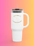 40oz Insulated Travel Mug - "Peace and Love"