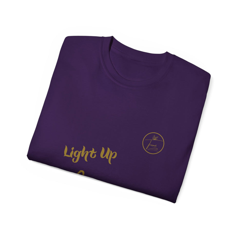 Unisex Ultra Cotton Tee - "Light Up, Chill Out"