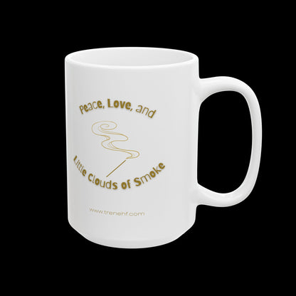 Ceramic Mug - "Peace and Love" - 11oz & 15oz