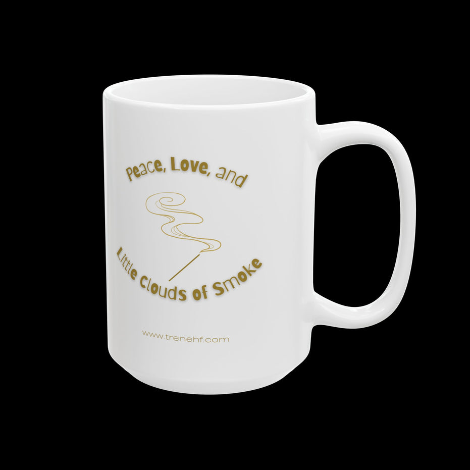 Ceramic Mug - "Peace and Love" - 11oz & 15oz