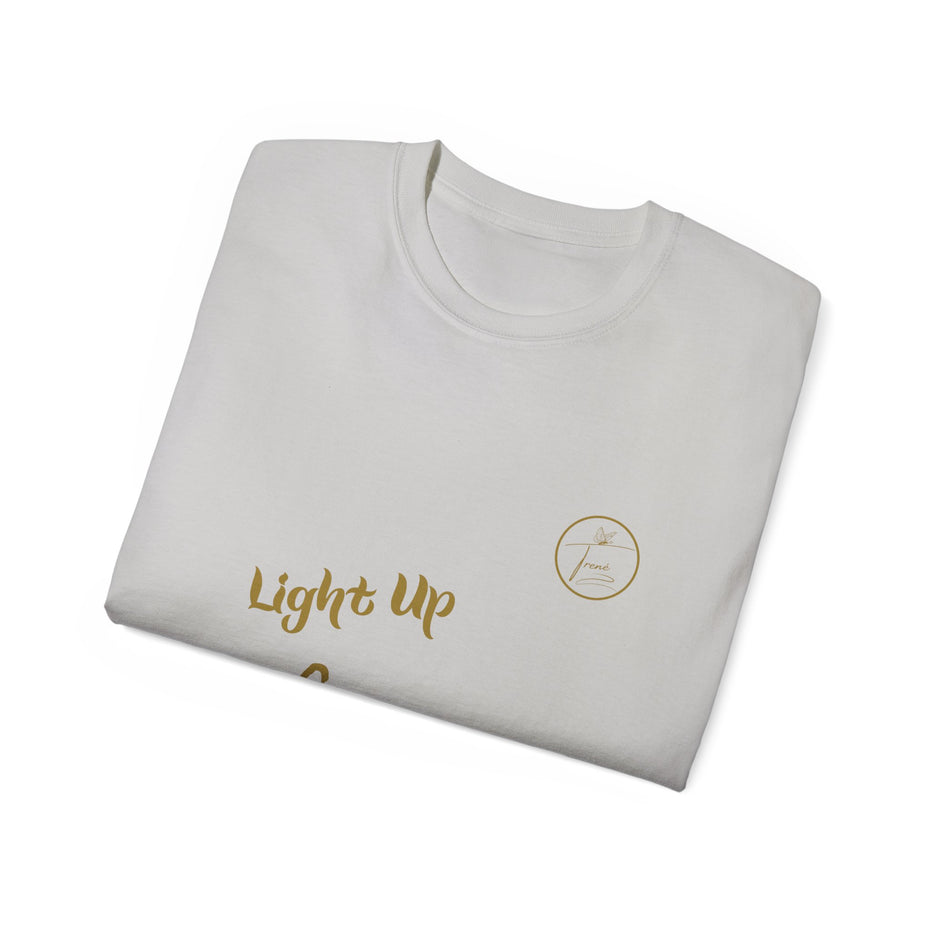Unisex Ultra Cotton Tee - "Light Up, Chill Out"