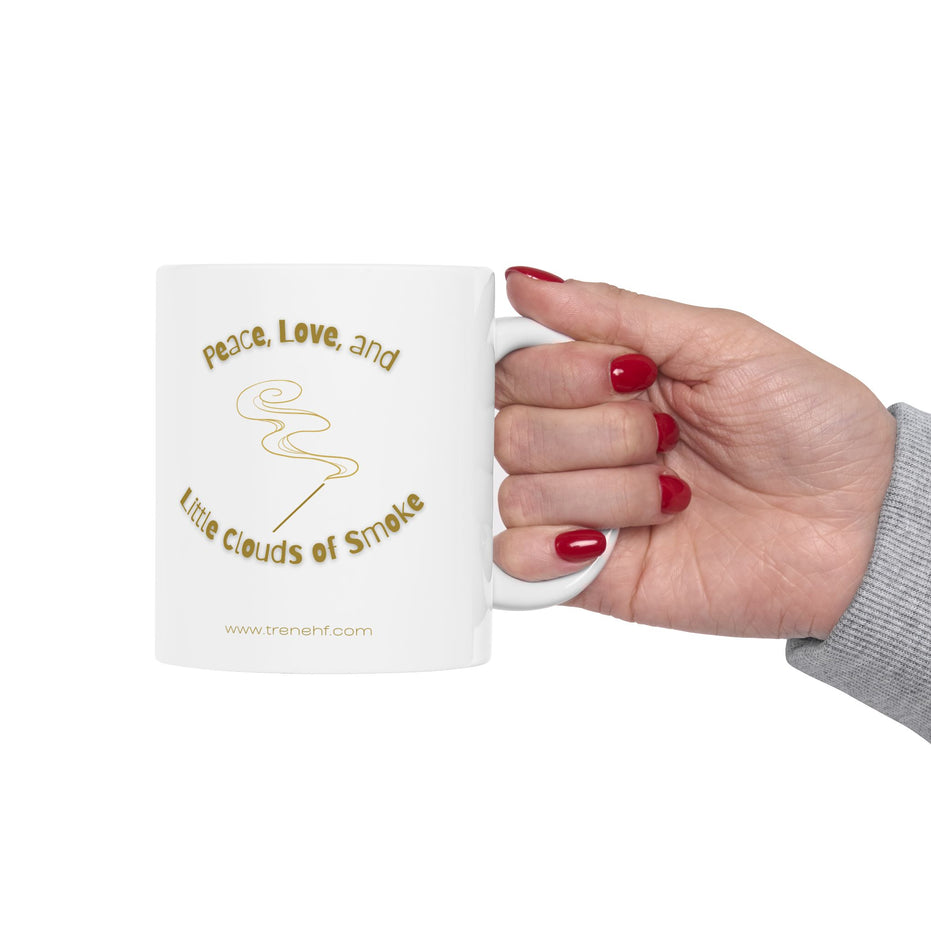 Ceramic Mug - "Peace and Love" - 11oz & 15oz