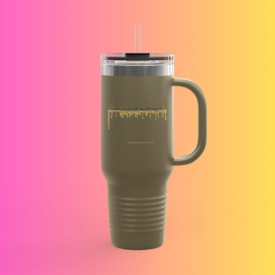 40oz Insulated Travel Mug - "Scents Worth Melting For"
