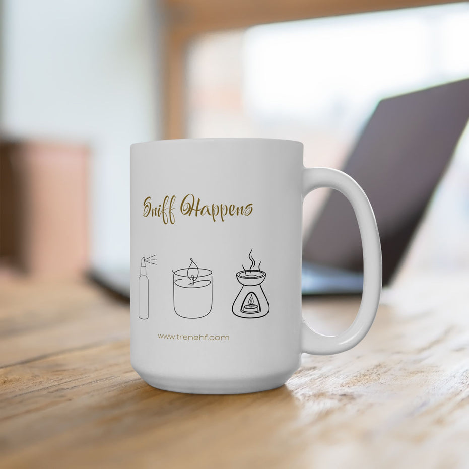 Ceramic Mug - "Sniff Happens" - 11oz & 15oz