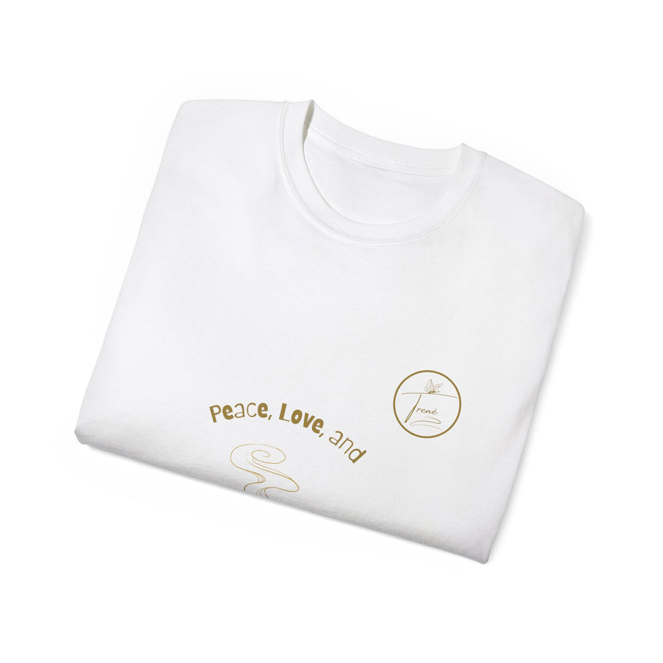 Unisex Ultra Cotton Tee - "Peace and Love"