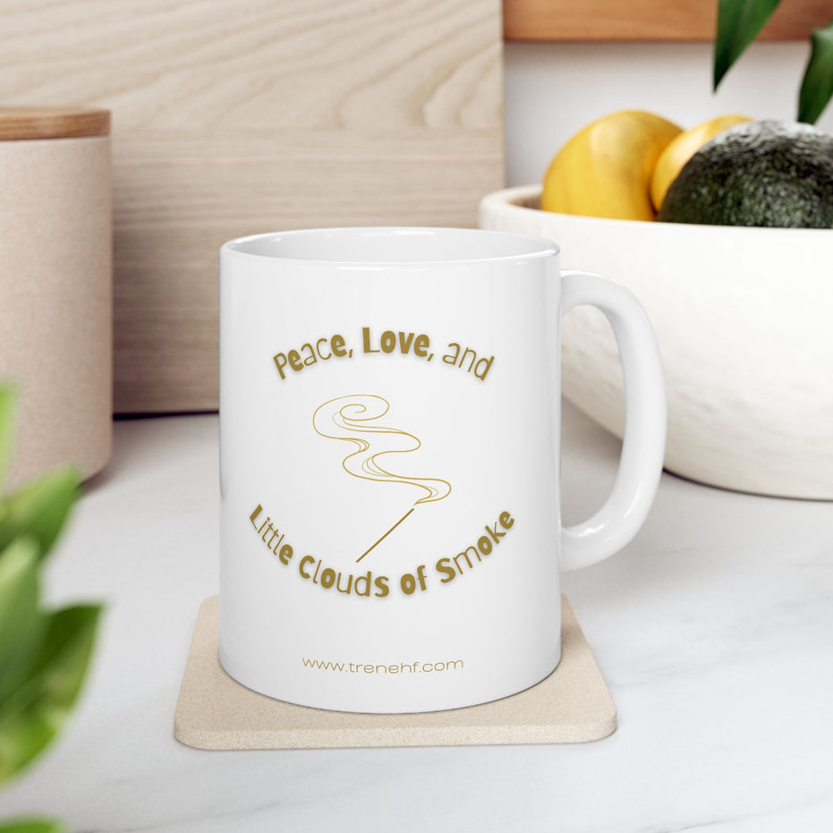 Ceramic Mug - "Peace and Love" - 11oz & 15oz