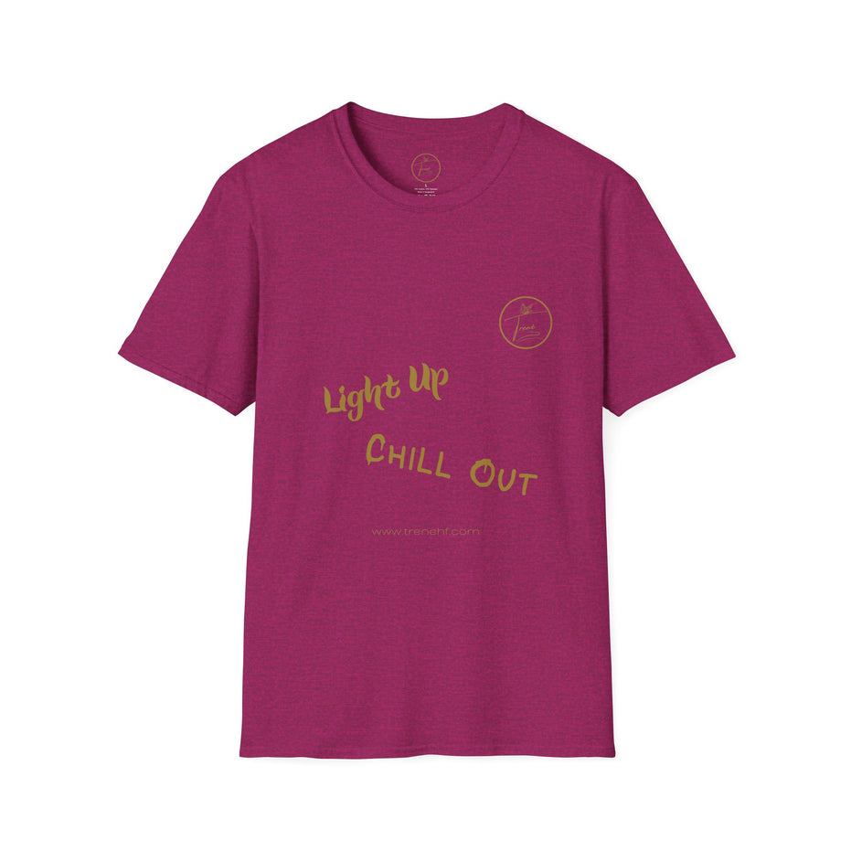 Unisex Softstyle T-Shirt - "Light Up, Chill Out"
