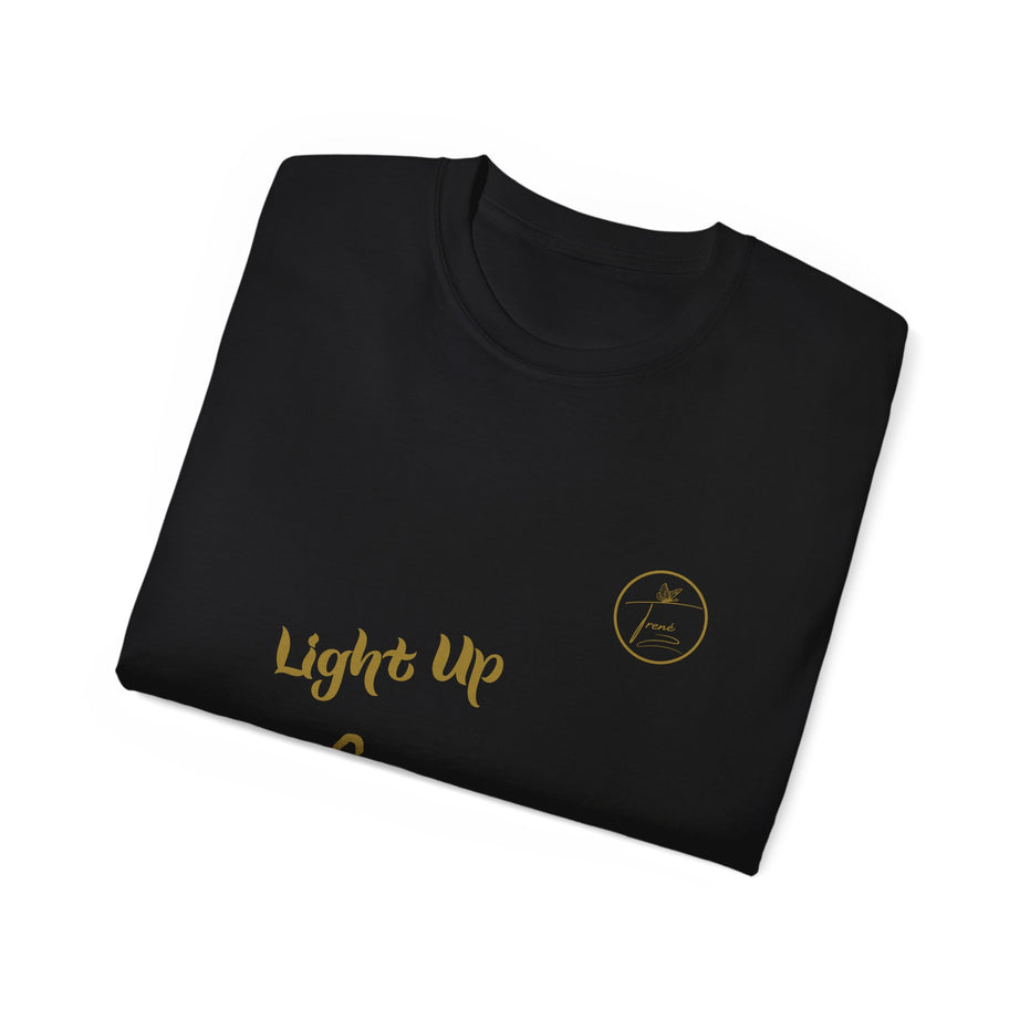 Unisex Ultra Cotton Tee - "Light Up, Chill Out"