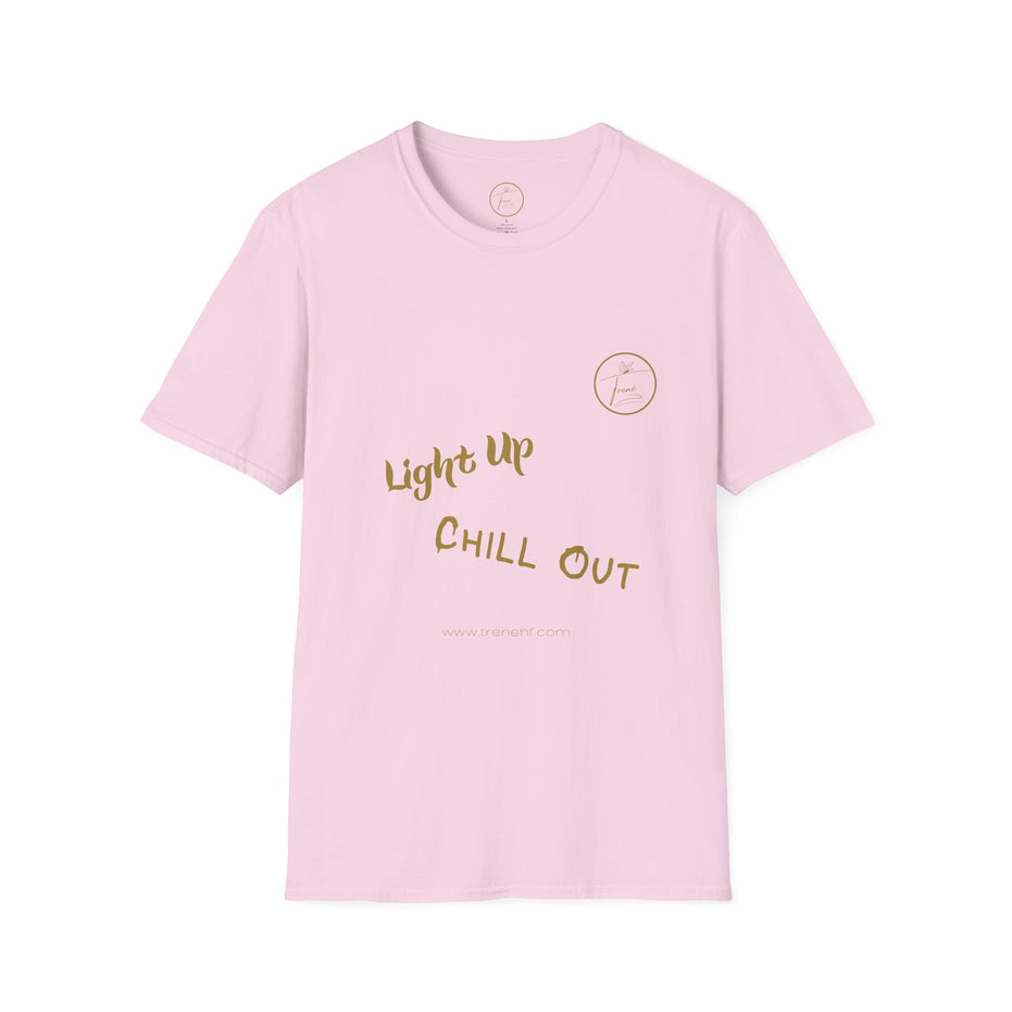 Unisex Softstyle T-Shirt - "Light Up, Chill Out"
