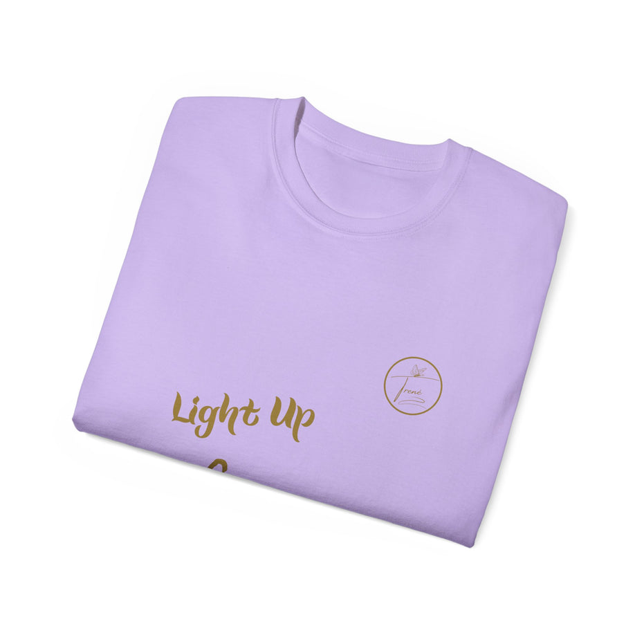 Unisex Ultra Cotton Tee - "Light Up, Chill Out"