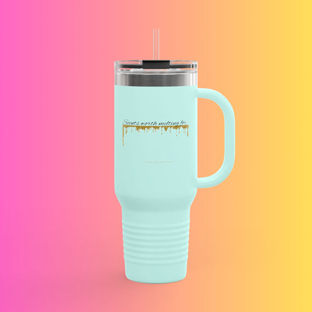 40oz Insulated Travel Mug - "Scents Worth Melting For"