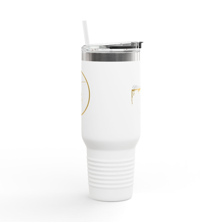 40oz Insulated Travel Mug - "Melt Your Stress Away"