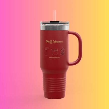 40oz Insulated Travel Mug - "Sniff Happens"