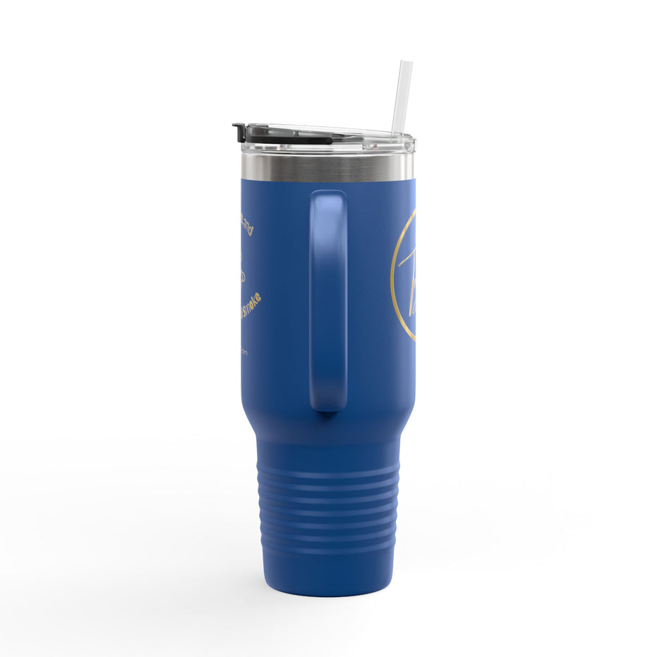 40oz Insulated Travel Mug - "Peace and Love"