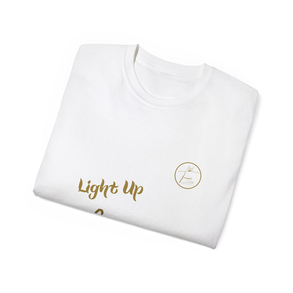 Unisex Ultra Cotton Tee - "Light Up, Chill Out"