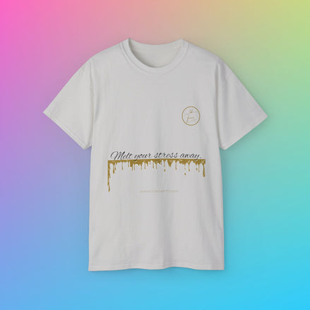Unisex Ultra Cotton Tee - "Melt Your Stress Away"
