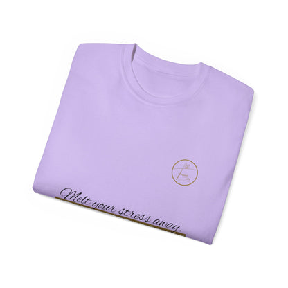 Unisex Ultra Cotton Tee - "Melt Your Stress Away"